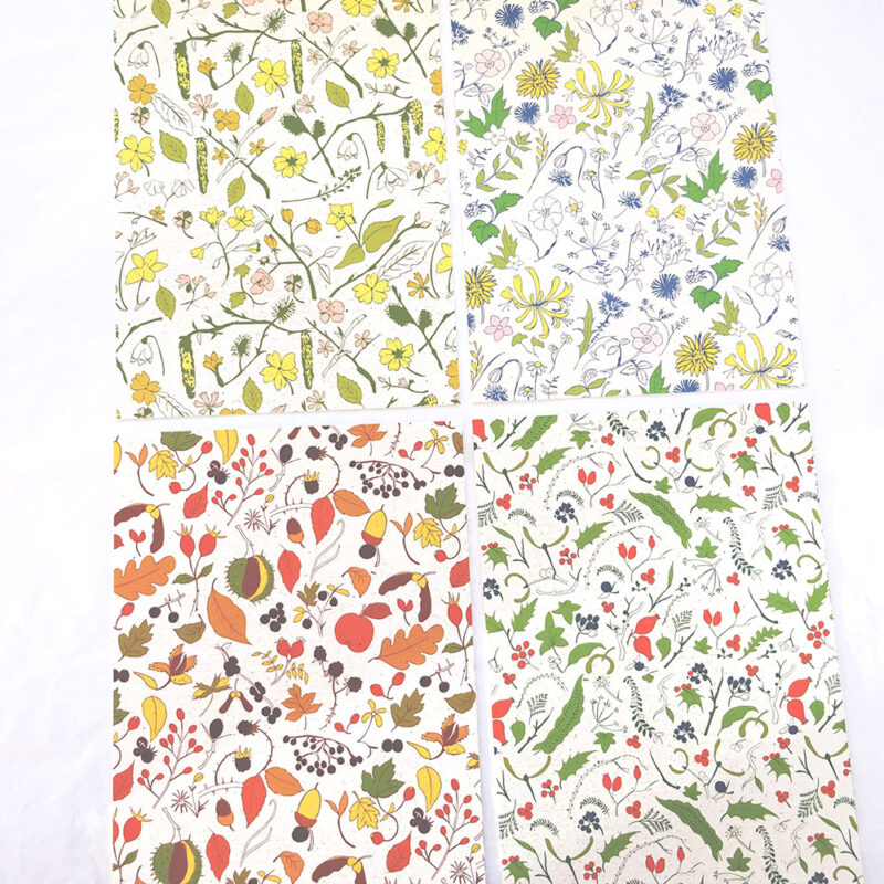 4 seasons prints set